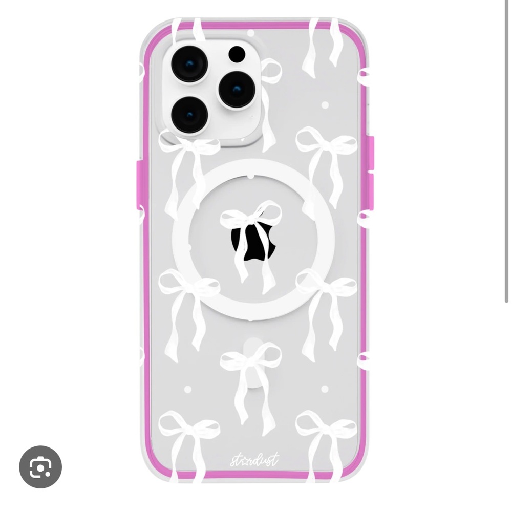 Stardust by Allie Bubblegum Bow Bliss iPhone 15 Pro Max Case & MagSafe Ring